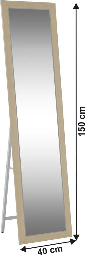 Tükör, bézs/fehér, ASUEL