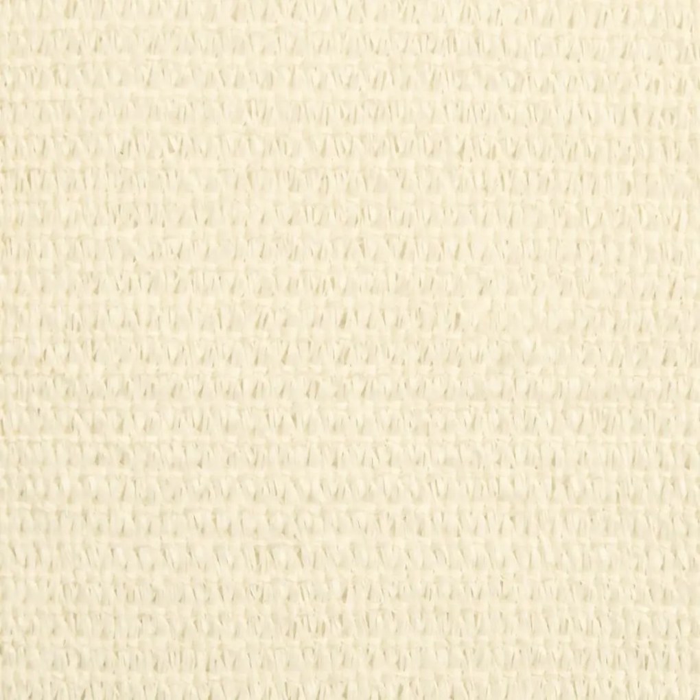 krémszínű HDPE napvitorla 160 g/m² 2,5 x 4 m