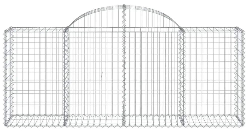 50 db íves horganyzott vas gabion kosár 200x50x80/100 cm