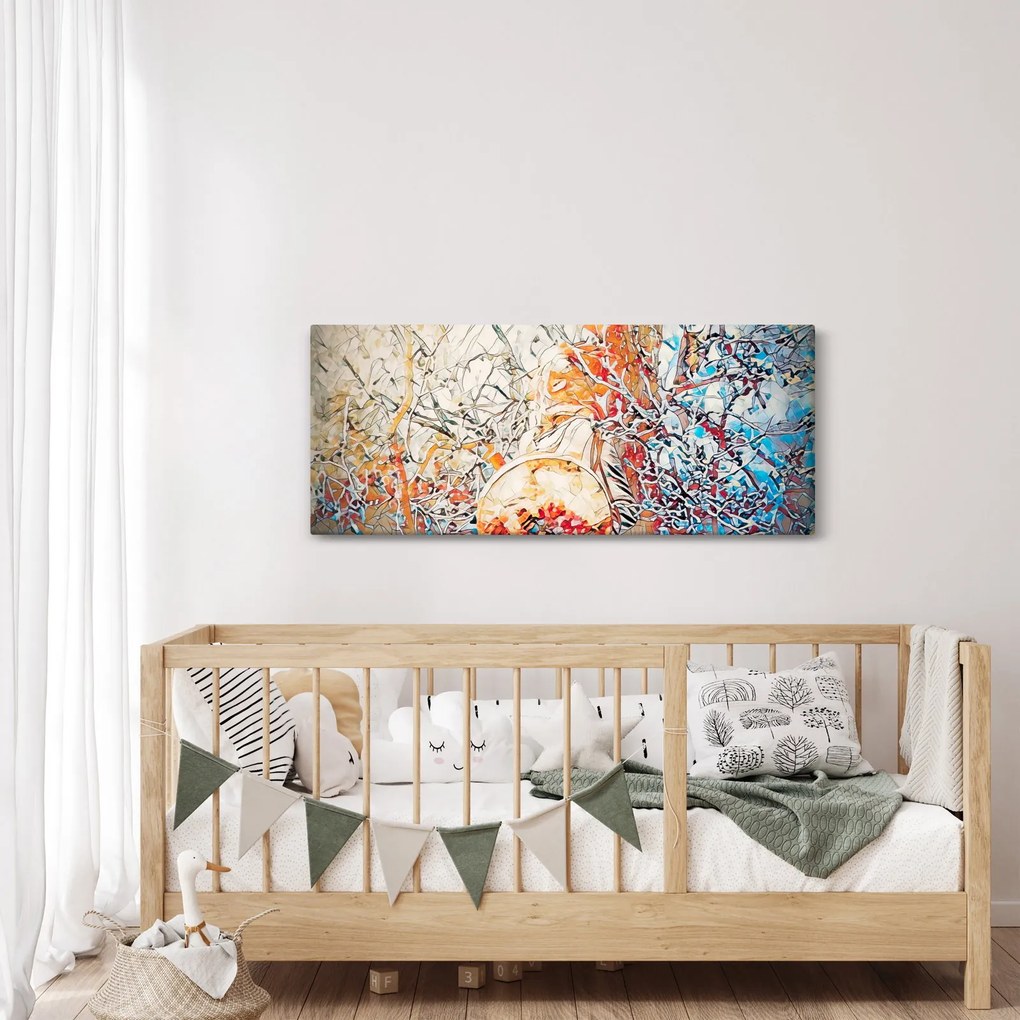 Kép - Mozaik absztrakció (120x50 cm)