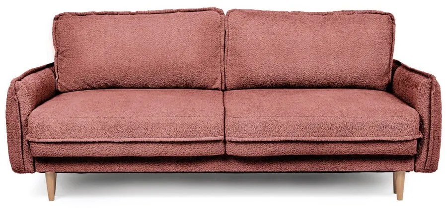 Piros buklé kinyitható kanapé 215 cm Patti – Bonami Selection
