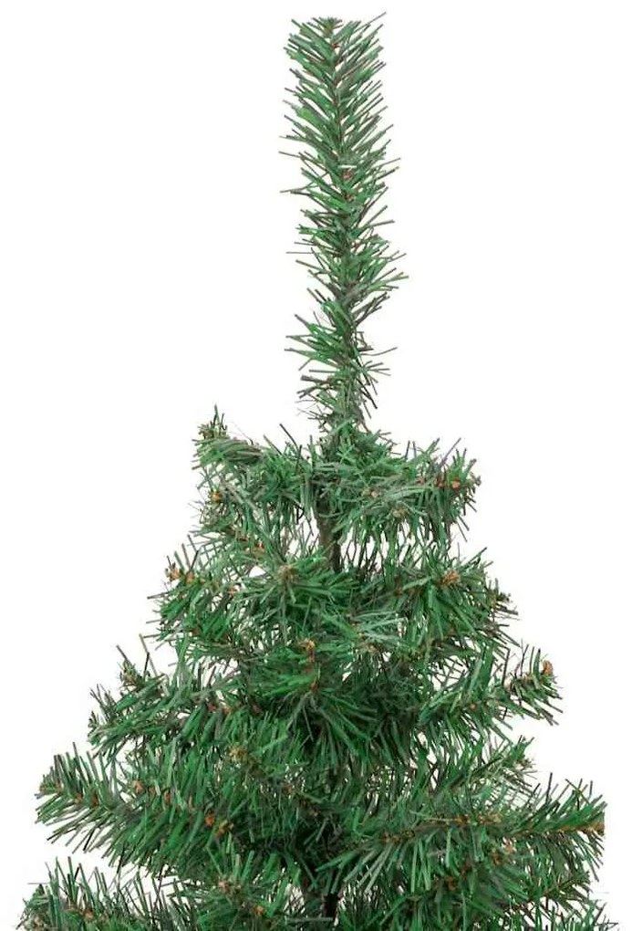 Mű karácsonyfa LED -es lámpákkal Zöld 180 x 40 cm PVC