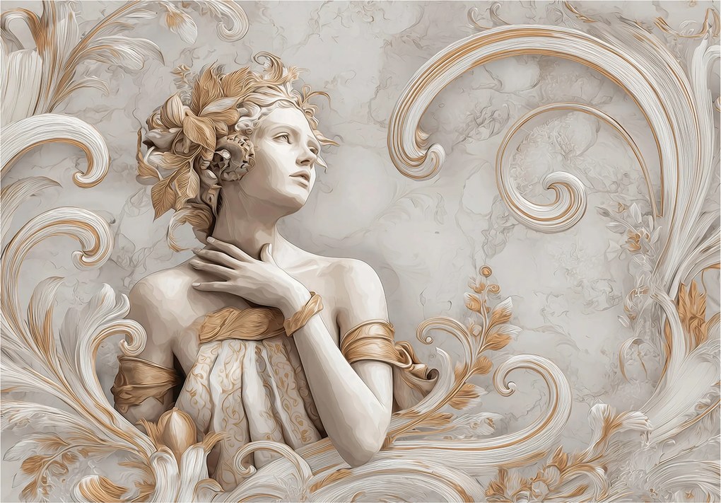 Fotótapéta Nő Absztrakt Arany Hálószoba Nappali Flizelina 350x250