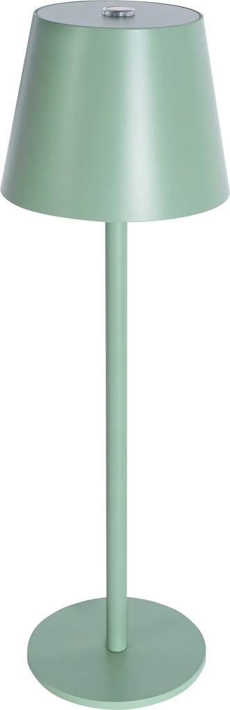 Éjjeli Lámpa Vezeték Nélküli Led Zöld Asztali Érintőképernyős Usb Menta