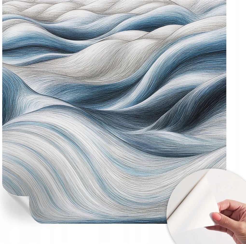 Dekoratív öntapadós fotótapéta Hálószobába Puha hullámok 250x250 cm