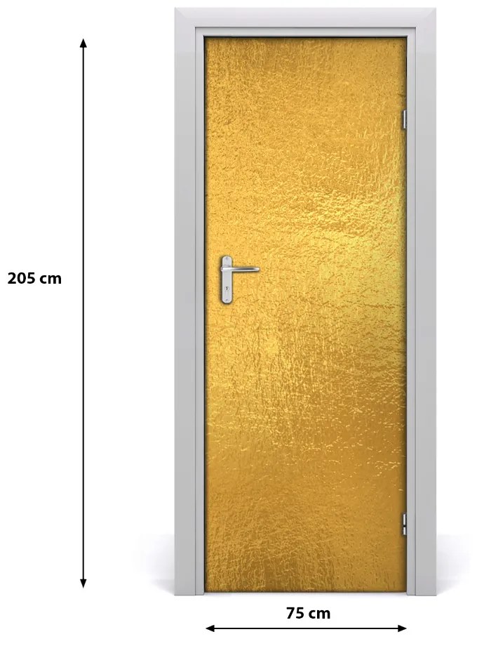 Poszter tapéta ajtóra Arany fólia háttér 95x205 cm