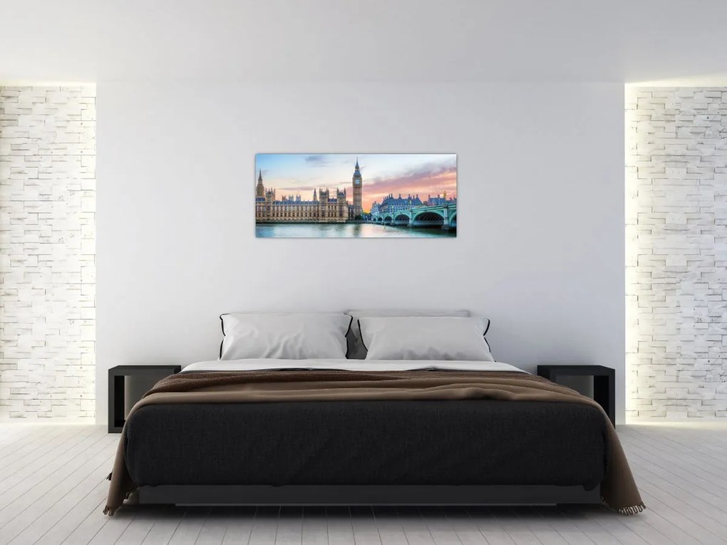 Kép - London pasztell színekben (120x50 cm)