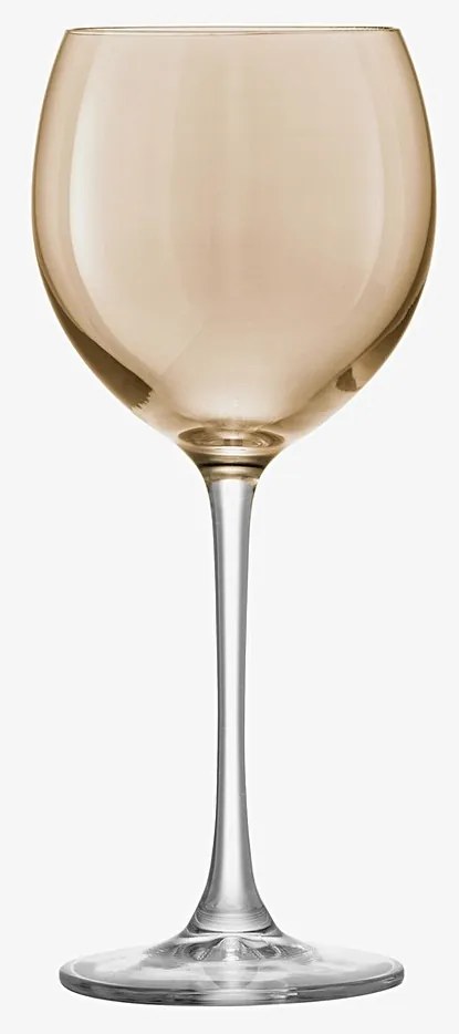 Sklenice na víno Polka, 400 ml, metalická, set 4 ks - LSA International