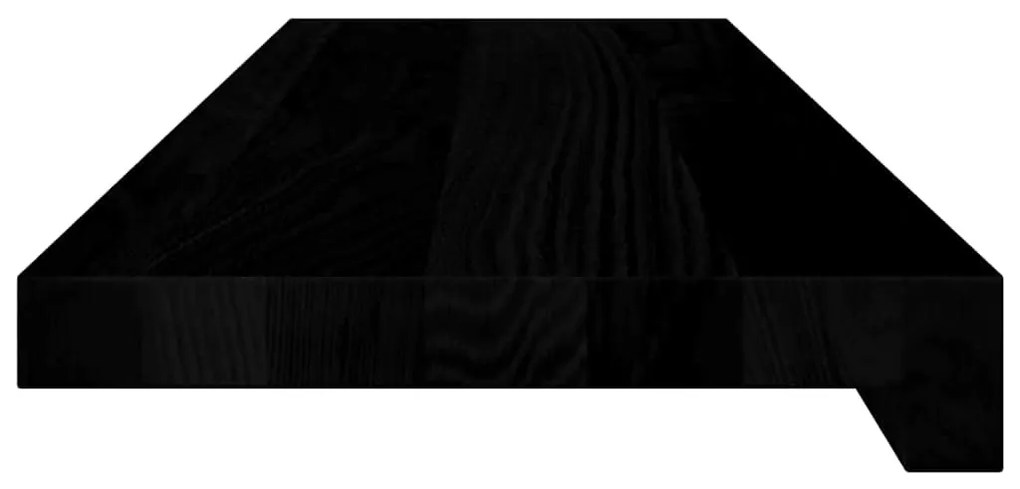 ablakpárkányok 2 db sötétbarna 80x20x2 cm tömör fa tölgyfa