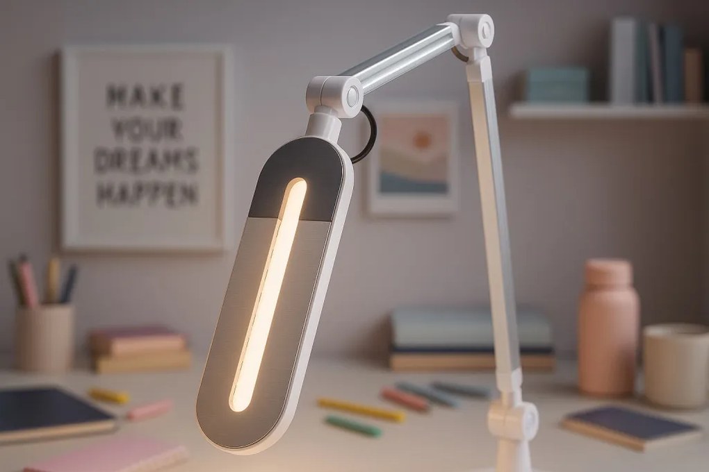 KAJA K-BL1221 SREBRNY ALETTE Ezüst Színű Asztali Lámpa 10W LED 910Lm 3000-6000K IP20