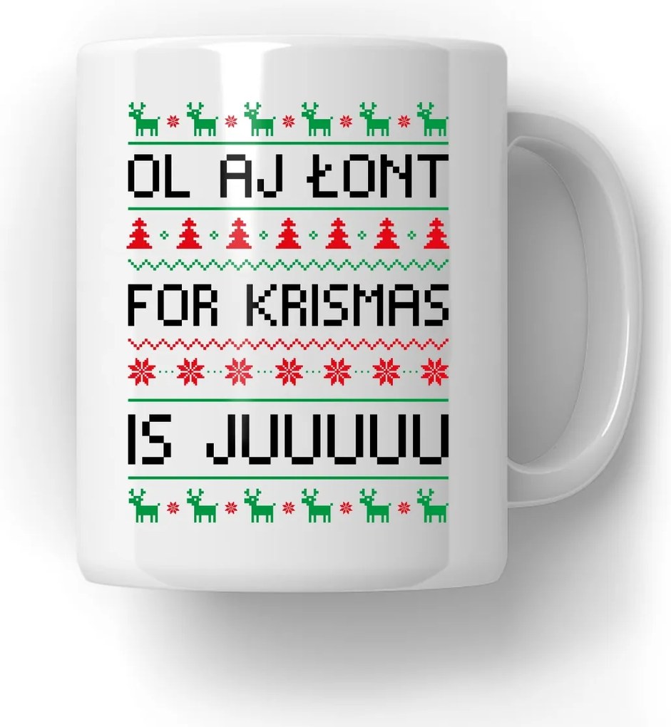 Bögre Ol Aj Lont For Ktismas Is Juuuuu Ajándék Mikulás Karácsonyra