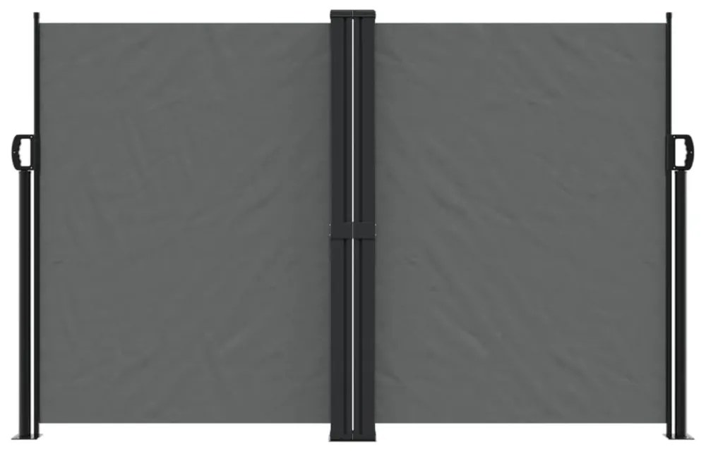antracitszürke behúzható oldalsó napellenző 160 x 1000 cm