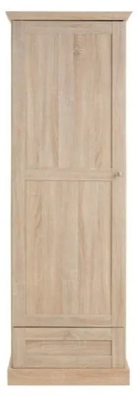 Natúr színű ruhásszekrény tölgyfa dekorral 60x180 cm Binz – Støraa
