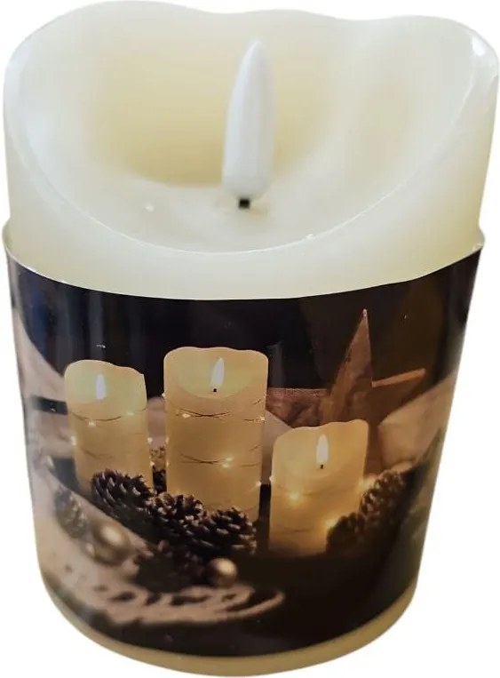 Led viaszgyertya elemes 10 cm