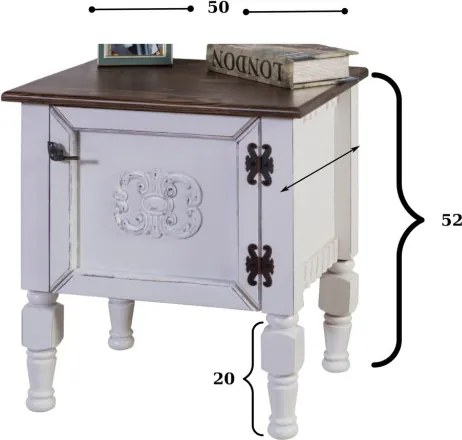 Ada Nightstand - White