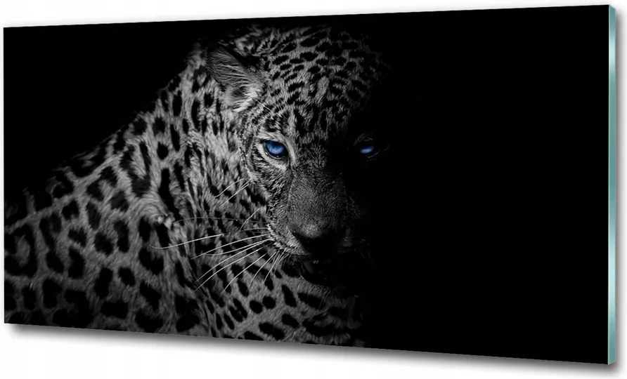 Fotótapéta falra edzett üveg Leopárd 125x50