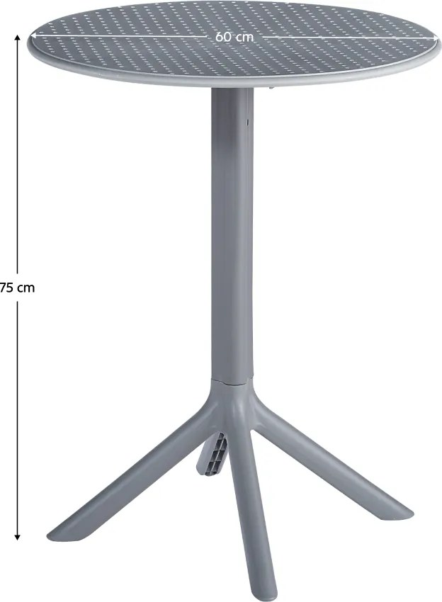 Kerti asztal, szürke, SAILOR