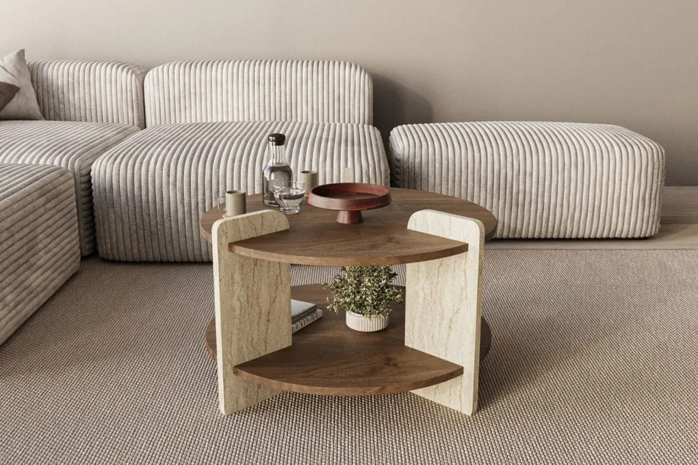 Oalla - Walnut, Travertine