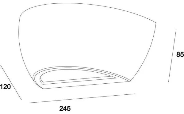 Deko-Light 341179 - Fali lámpa NETITO 1xE14/25W/230V beton
