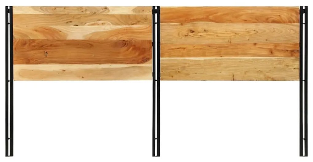 tömör fa akác és vas fejtámla 200 cm