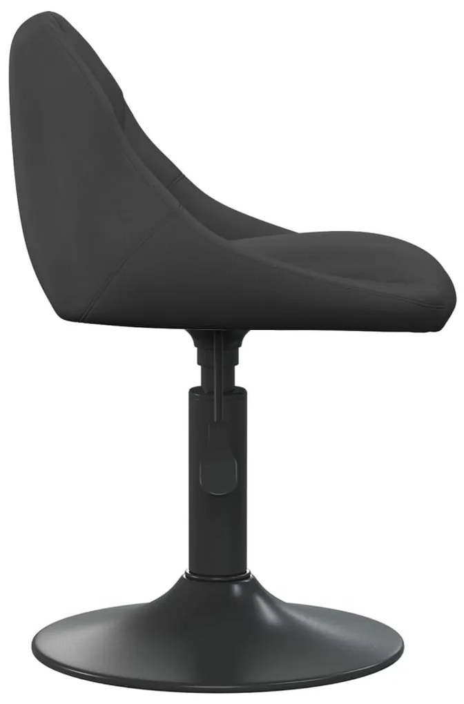 Fekete bársony étkezőszék