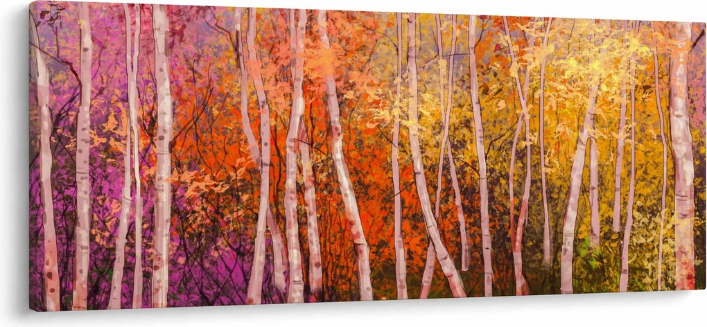 Egy kép egy színes erdőről (120x50 cm)