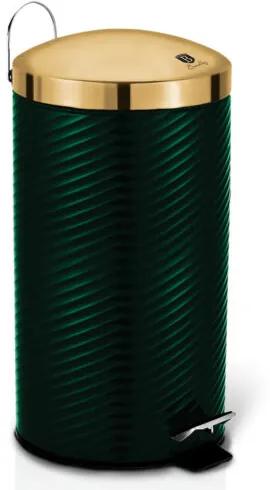 Berlinger Haus Emerald Collection rozsdamentes szemetes metál külső bevonattal, 20 L, smaragdzöld