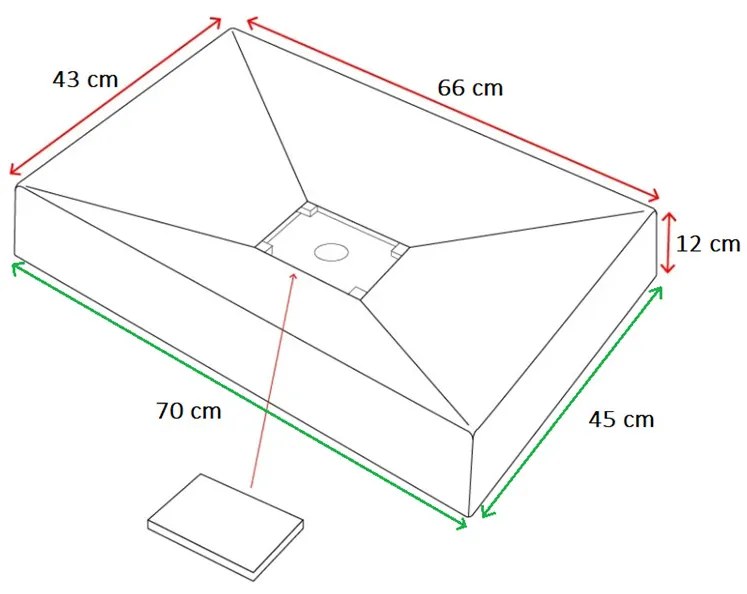 Manveld oscar mosdó konglomerált (70cm)