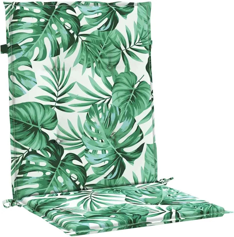 vidaXL Hátpárnák 2 pcs Levél mintázat 100 x 50 x 3 cm Oxford Szövet