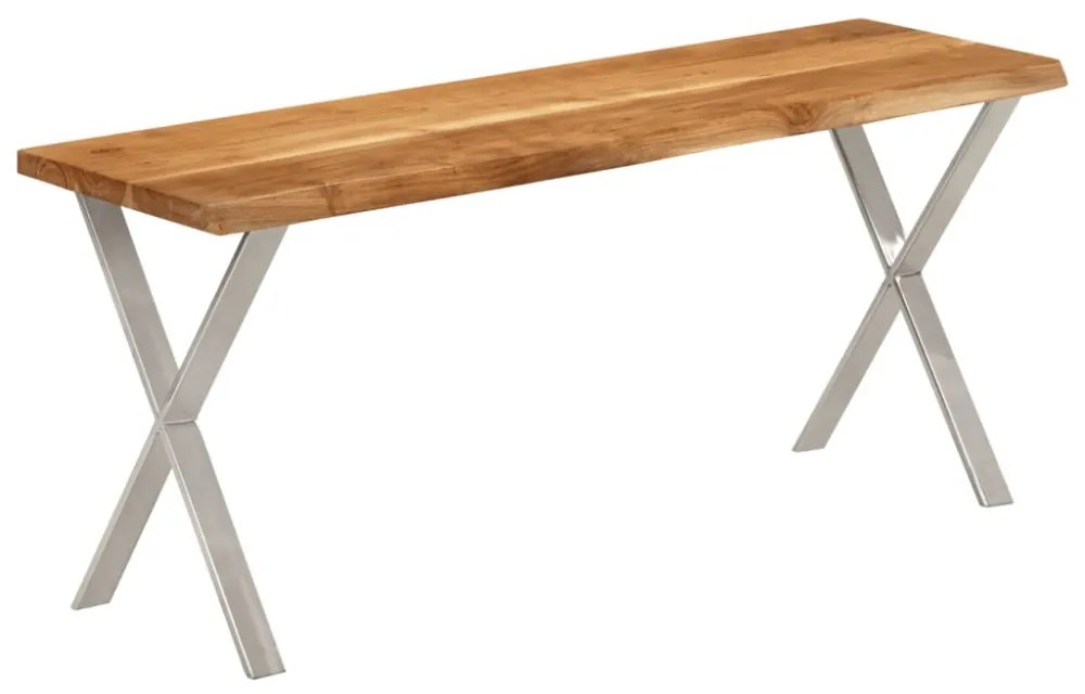 tömör akácfa pad természetes éllel 105 cm