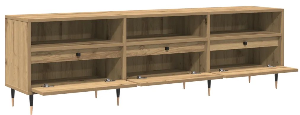 vidaXL TV szekrény Artisan tölgy 150 x 30 x 45 cm Faanyag
