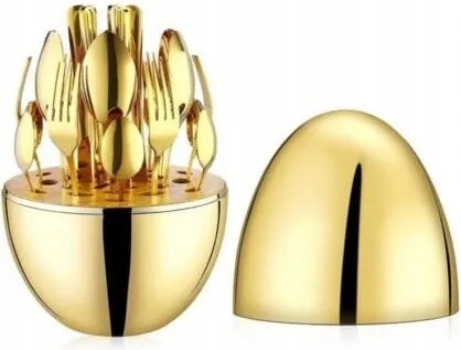 Copoti Evőeszköz szett Mood Egg gold 24 db-os Étkészlet