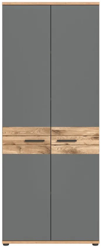 Mason irodai szekrény nox tölgy - bazaltszürke 80 cm