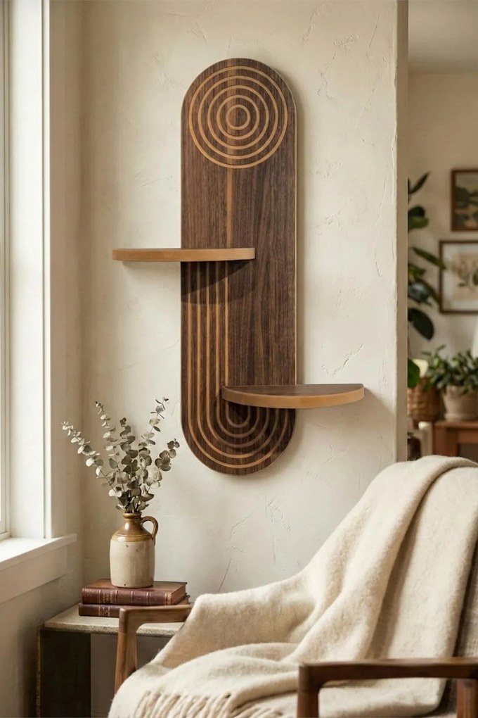 Fali polc, wenge, 26 cm – Artmtkwll3