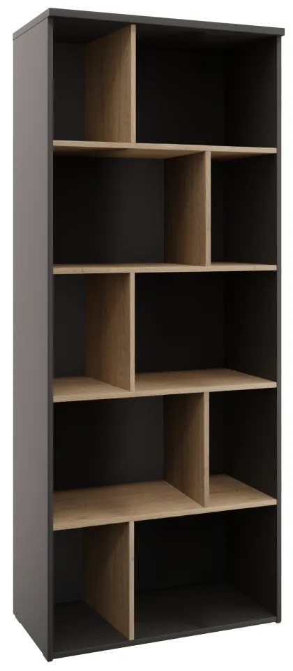 ADAPO 02 könyvespolc, antracit
