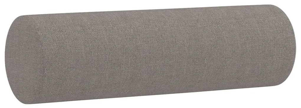 2 személyes tópszínű szövet kanapé díszpárnákkal 120 cm