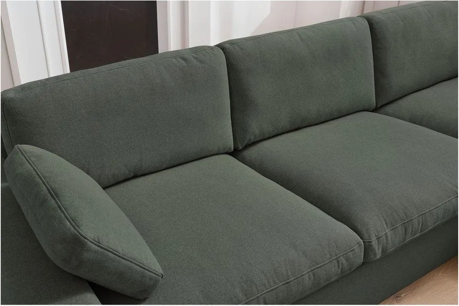 Zöld sarokkanapé Belair – Bobochic Paris