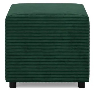 Zeus puff, kordbársony, 50x50, zöld