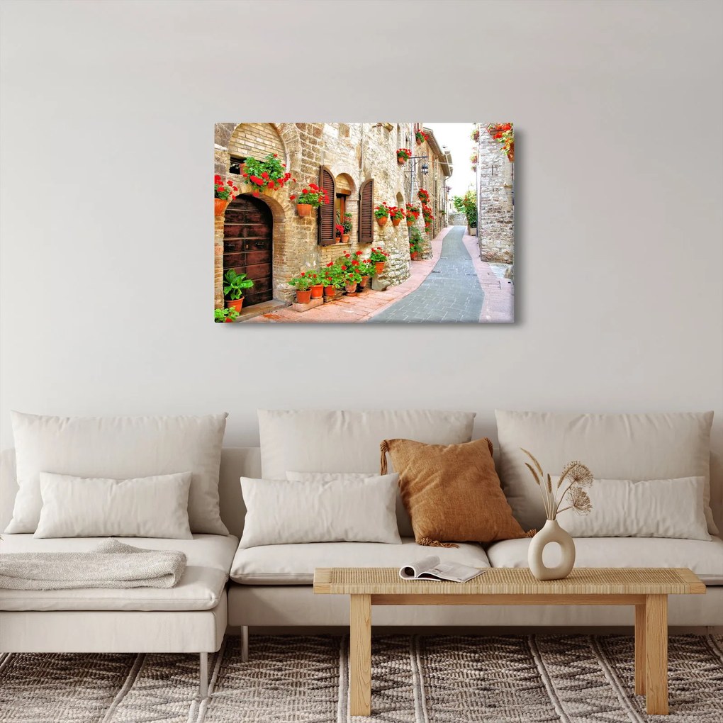 Kép - festői olasz sikátor (90x60 cm)