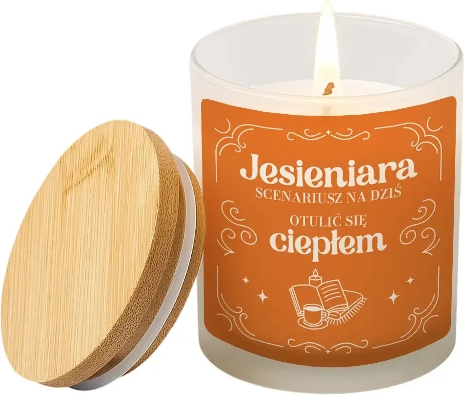 Őszi forgatókönyv ma Gyertya Nyomtatott Ajándék Őszi