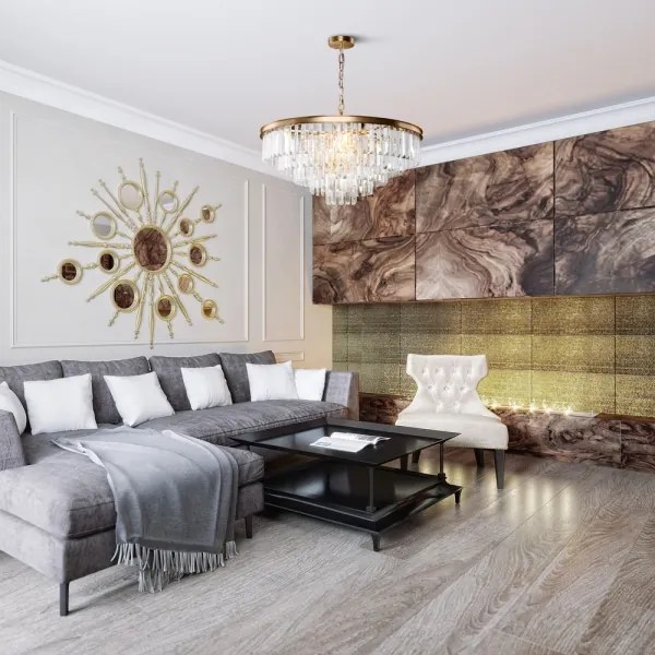 Maytoni MOD085PL-12BS - Csillár láncon REVERO 12xE14/40W/230V