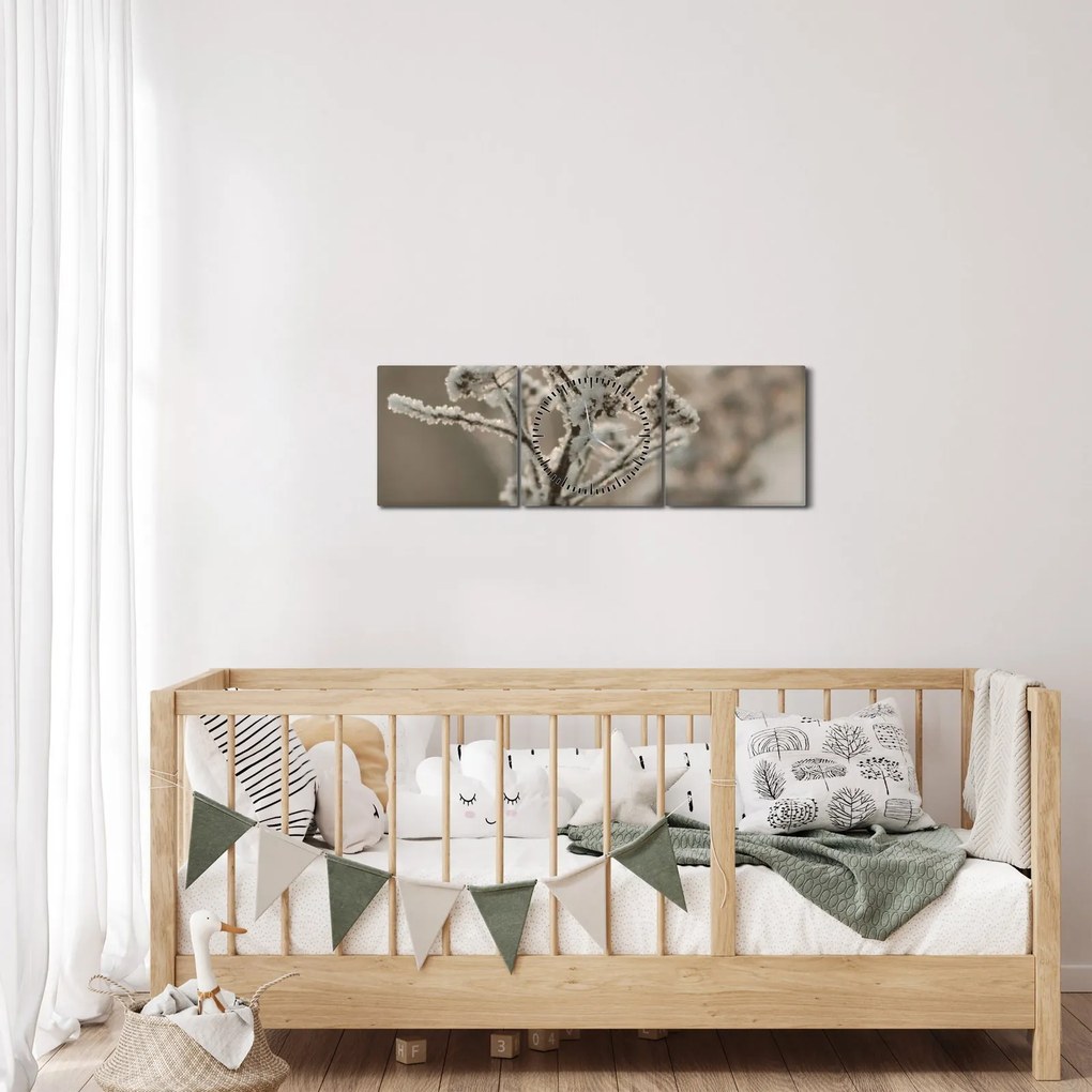 Kép - Növény fagyban (órával) (90x30 cm)