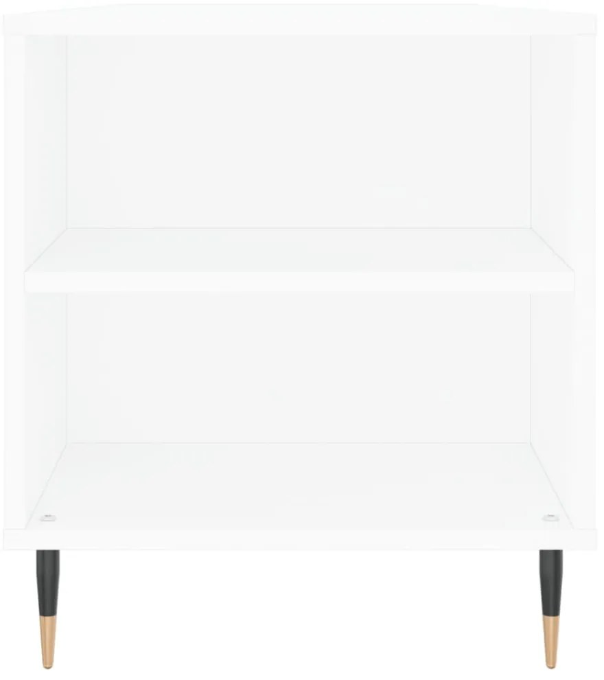 fehér szerelt fa dohányzóasztal 102x44,5x50 cm