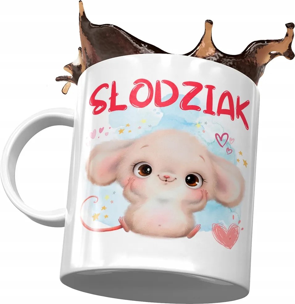 Egér bögre Aranyos Ajándék Nyomtatott Fotóval