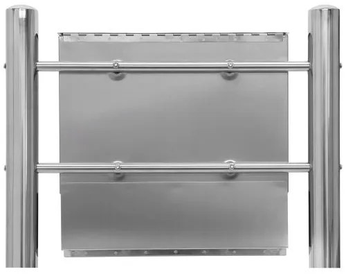 STILISTA Acél postaláda állvánnyal 37 x 36 x 9 cm