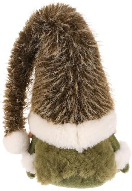 Karácsonyi dekoráció Ülő manó, magasság 20 cm,zöld/fehér, 20 CM