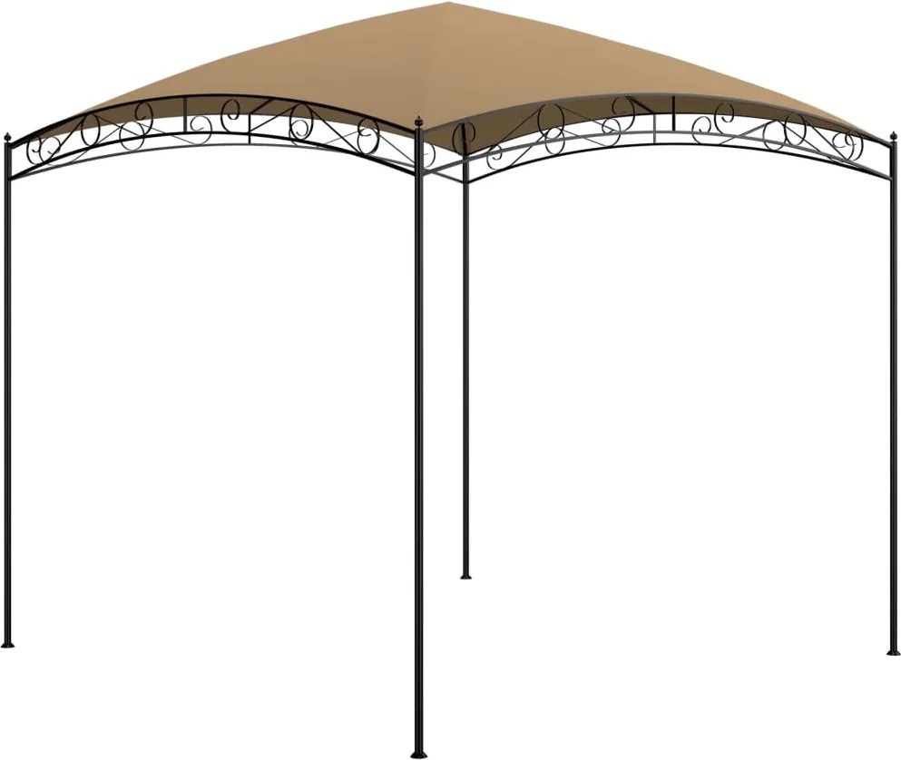 vidaXL tópszínű pavilon 3 x 3 x 2,65 m 180 g/m²