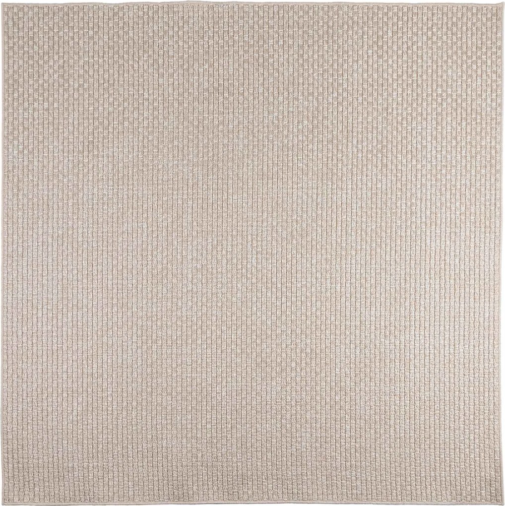 vidaXL Területszőnyegek Négyzet FARO Krém 120 x 120 cm Poliészter
