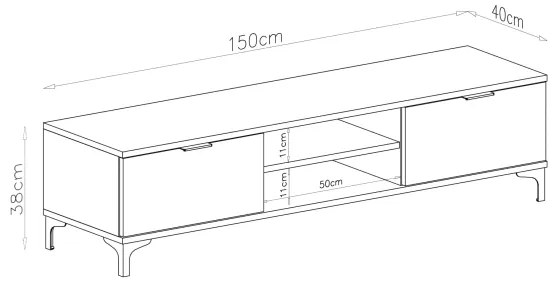 LORA bézs TV-szekrény