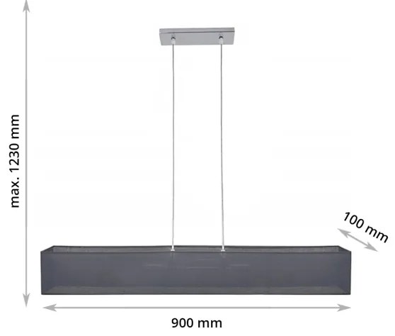 Csillár zsinóron CAROLINE 2xE14/40W/230V